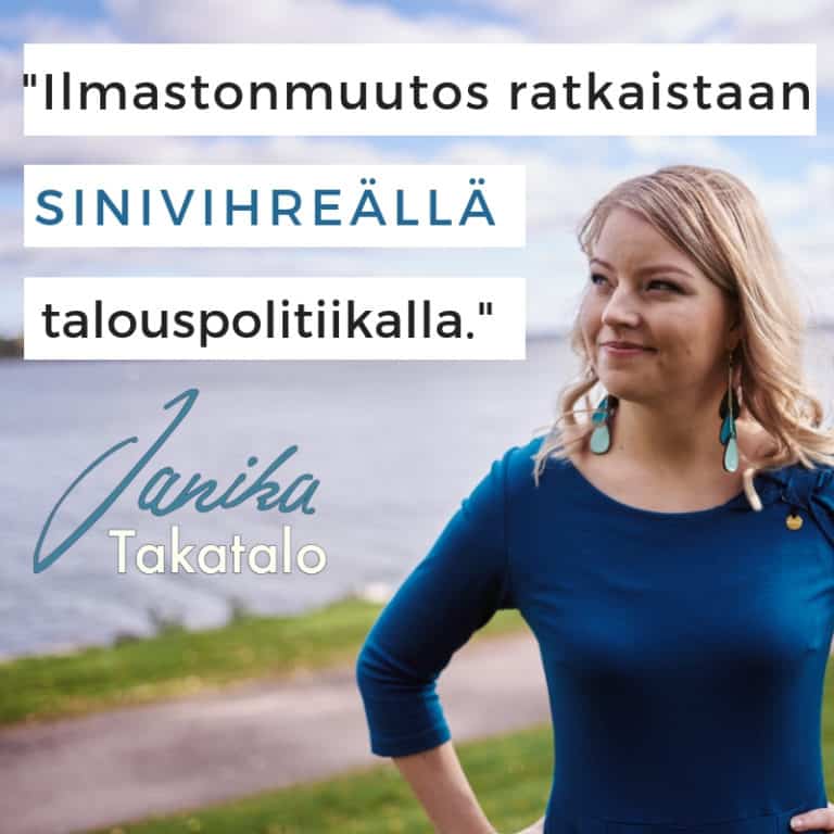 Ilmastonmuutos torjutaan sinivihreällä talouspolitiikalla