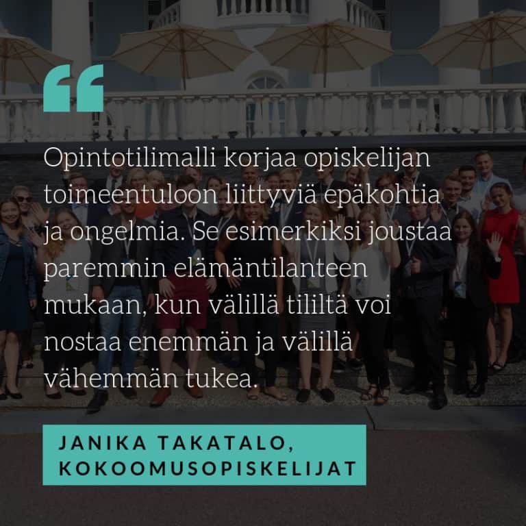 Opintotuki muutettava opintotiliksi