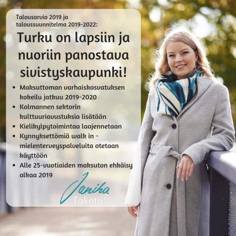 Takatalo budjetista: Turku on lapsiin ja nuoriin panostava sivistyskaupunki!