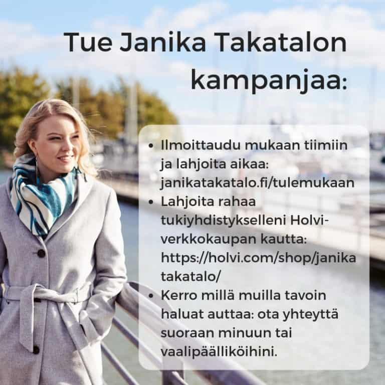 Kenellä on varaa kampanjoida?