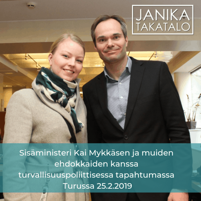 Janika Takatalo: Turvallisuus on perustarve